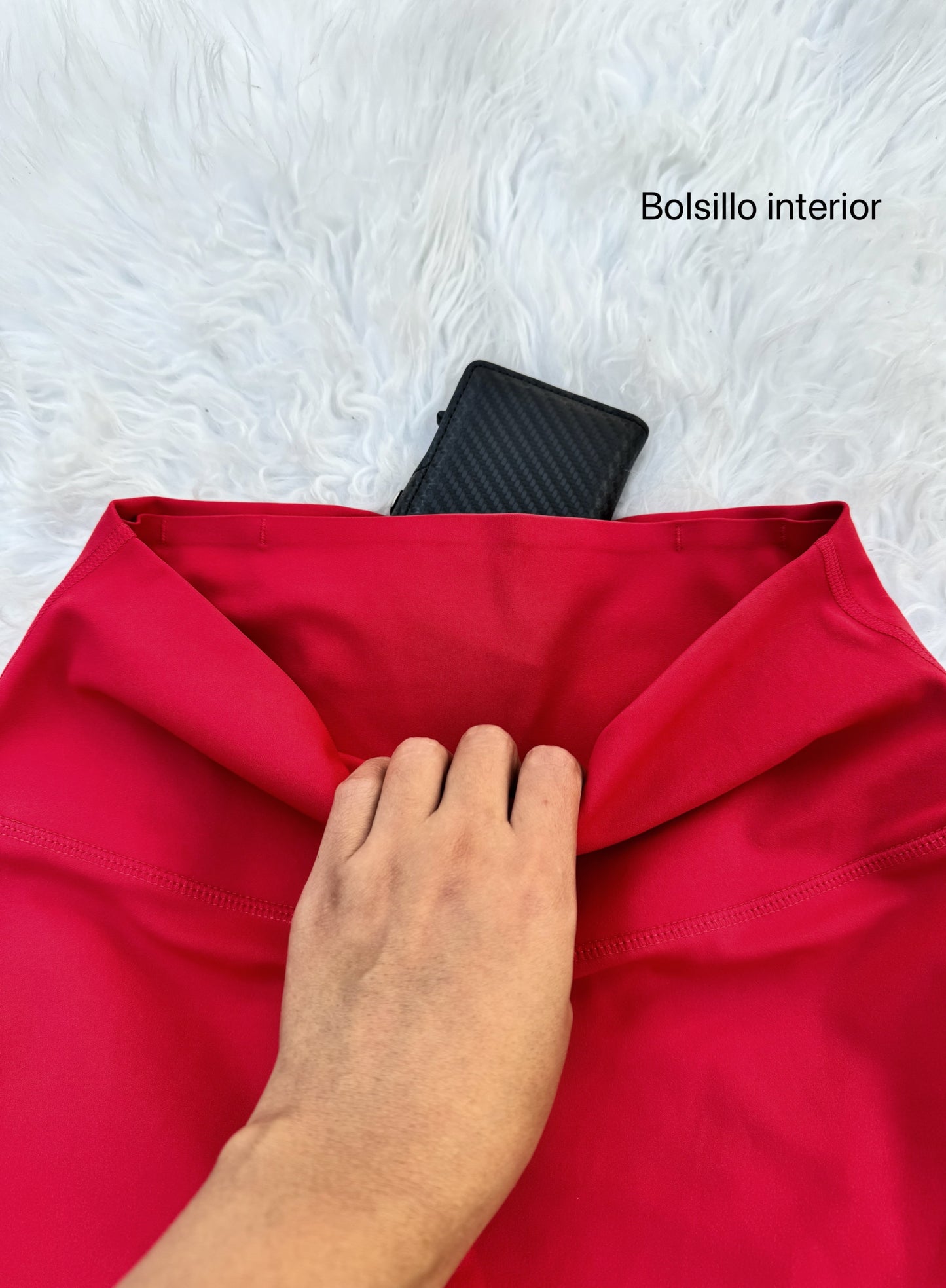 Leggings sin efecto push up.
