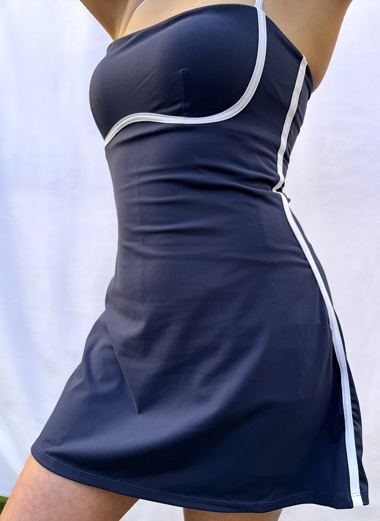 Vestido falda short/ soporte incluido