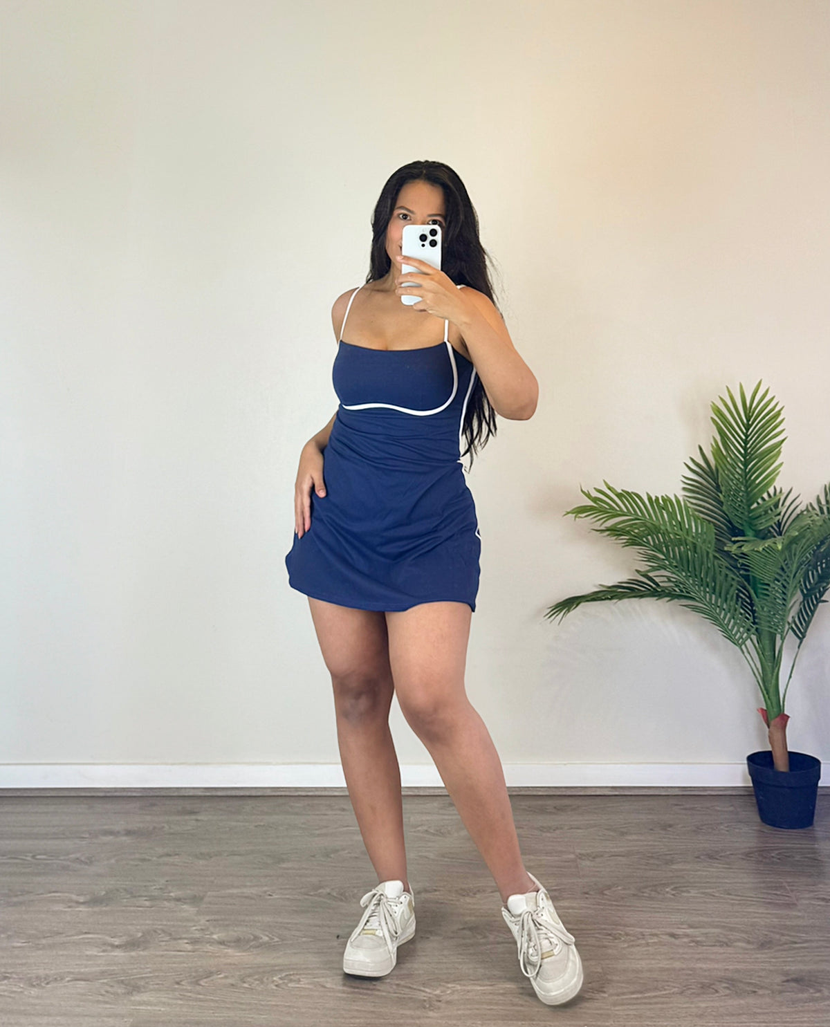 Vestido falda short/ soporte incluido