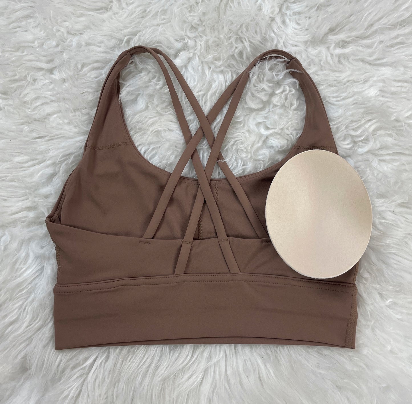 Conjunto short sin efecto push up/soporte incluido