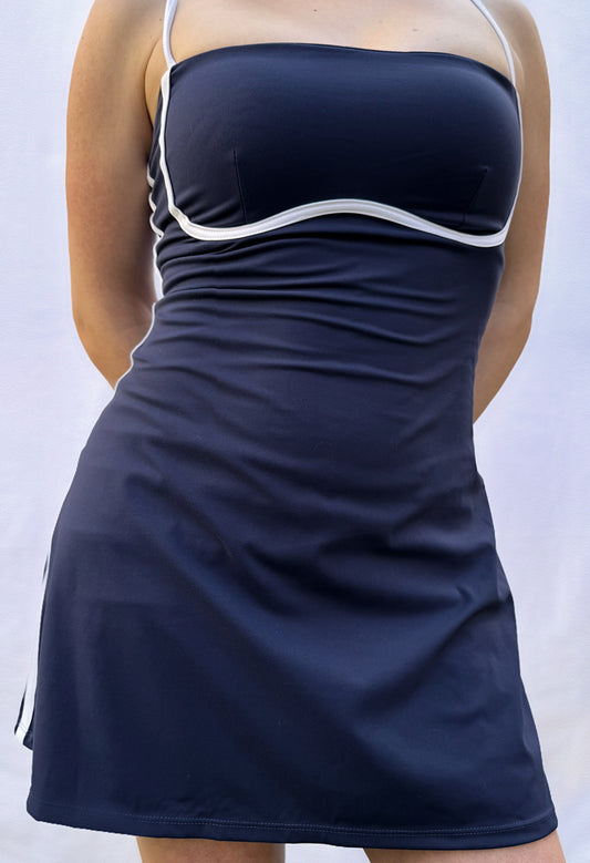 Vestido falda short/ soporte incluido