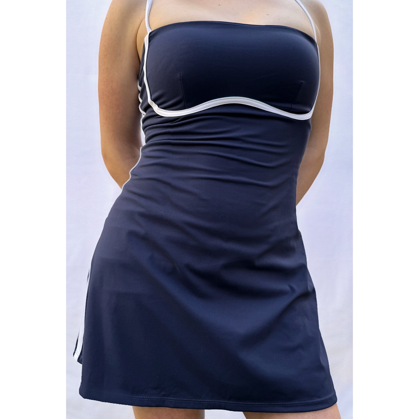 Vestido falda short/ soporte incluido